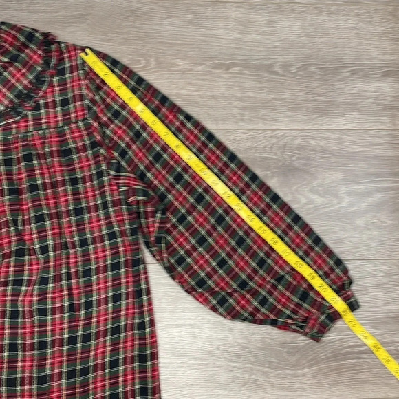 Erika Taylor Intimates Flannel Plaid Full Length Long Nightgown - Picture 9 of 14